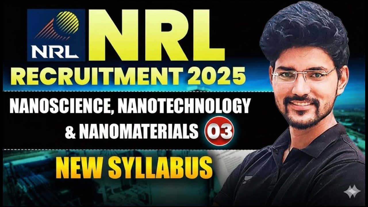 NRL Recruitment 2025 | New Syllabus Preparation | Nanoscience, Nanotechnology & Nanomaterials