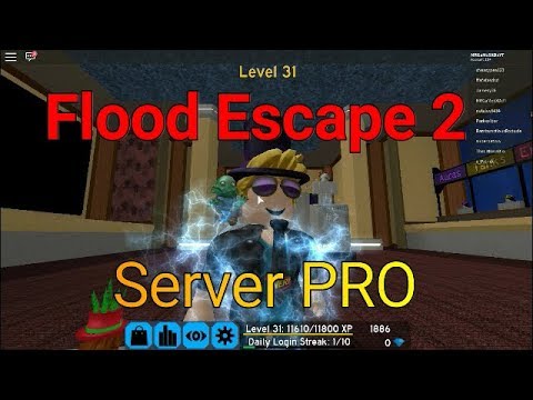 Por Fin Puedo Entrar Al Server Pro De Flood Escape Roblox - roblox flood escape pro server