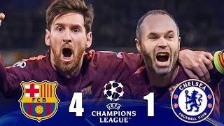 مباراة نار 🔥😨|| برشلونة 4-1 تشيلسي 2018🔥⚽ || تعليق عصام الشوالي 🎤 و رؤوف خليف🎤🔥