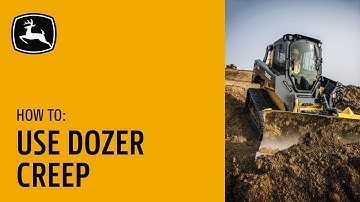 How To Use Dozer Creep | John Deere Compact Track Loaders with Slope Control
