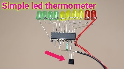 Easy led thermometer