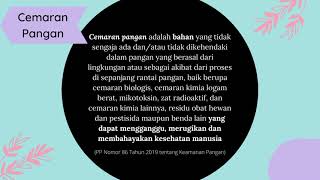 Apa sih keamanan pangan itu? Apa sih keamanan pangan itu?