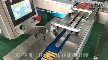 wafer roll feeding and packing line