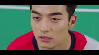 Team Captain,Yoon-Dam collapsed due to pressure (Racket Boys E15) Kdrama hurt scene/Sick male lead