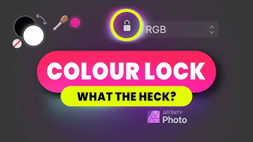 Affinity Photo Color LOCK button explained if you ever wondered why there is a lock at color sliders