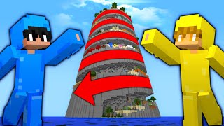 Playing The ULTIMATE Parkour Spiral In Minecraft!