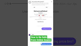 How to be safe from online scam | Muneeb tech solutions