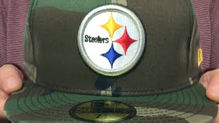 Steelers 'NFL TEAM-BASIC' Army Camo Fitted Hat by New Era