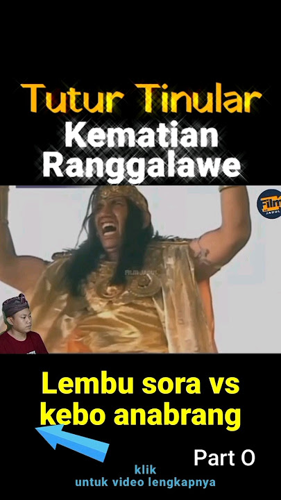 Tutur tinular kematian Ranggalawe #tuturtinular