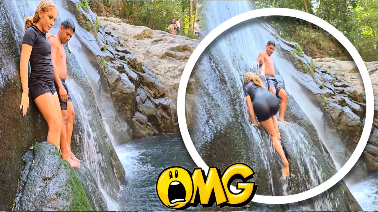 RETO😱El Diablo A Chelita A Subirse Asta Arriba De La Cascada 