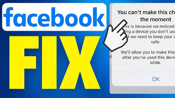 How To Fix Facebook You Can’t Make This Change At The Moment (2025)