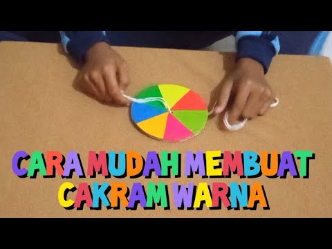 Cara membuat cakram warna pelangi