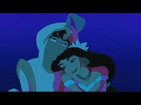 Aladdin (1992) Aladdin & Jasmine’s First Kiss