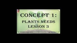 Science .Grade 5.حل اسئلة كتاب المعاصر علي lessons 3and 4.unit1. concept 1.plant needs ?First Term