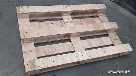 Wood pallet nailing machine | Euro pallets making machine#woodpallet #palletmachine#woodmachine