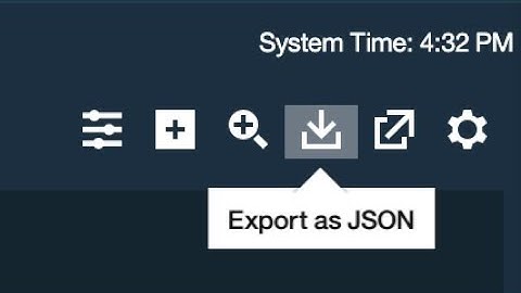 Exporting a Pulse Dashboard as a JSON file