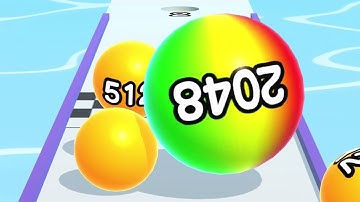 Ball Run 2048 - All Levels Gameplay Android, iOS ( Levels 146 - 168 )
