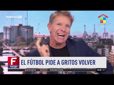 Alejandro Fantino furioso por el pedido de la vuelta del fútbol