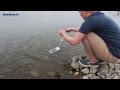 ゆりちゃんの挑戦動画#2「防水ケースに入ったスマホは川に落ちても無事なのか？」