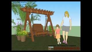 SW101 - Arbor Swing Plans Construction - Graden Swing Plans - Arbor Swing Design - How To Buil A Garden Swing See more and 