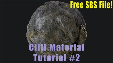 Substance Designer Cliff Material Tutorial #2 Free SBS file in description!