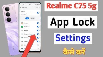 How to lock apps in Realme C75/Realme C75 me app lock kaise kare/app lock setting