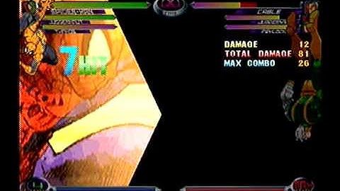 MvC2: Spiderman (115 damage) combo on Cable