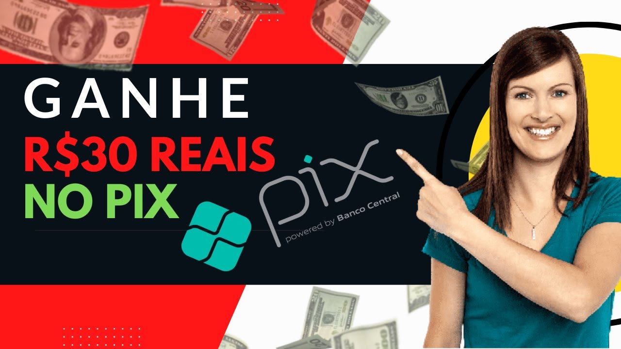 GANHE 30 REAIS SÓ PRA SE CADASTRAR! Como ganhar dinheiro Sem investir Sacar na hora via pix