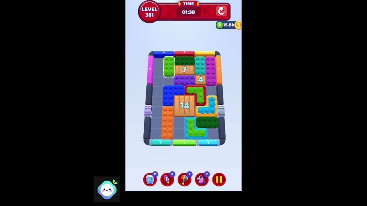 color block jam level 381｜色彩解壓方塊遊戲｜一起來動動腦！【章魚Game館】