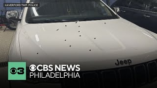 Jeep riddled with bullets in road rage shooting in Havertown, Pa.; woman and nephew unhurt
