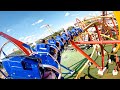 Wonder Woman Golden Lasso Coaster POV - Six Flags Fiesta Texas [5K]
