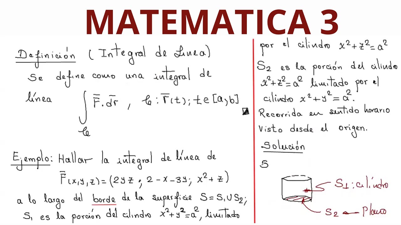 INTEGRAL DE LINEA APLICACIONES UNI FIC  CLASE 13