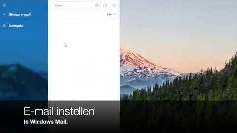 Mail instellen in Windows Mail