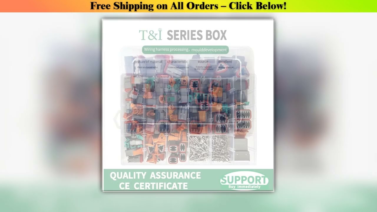 588pcs Deutsch Type Connector Kit Waterproof Wire DT Series Connector set DT06 04 2/3 / 4 pin