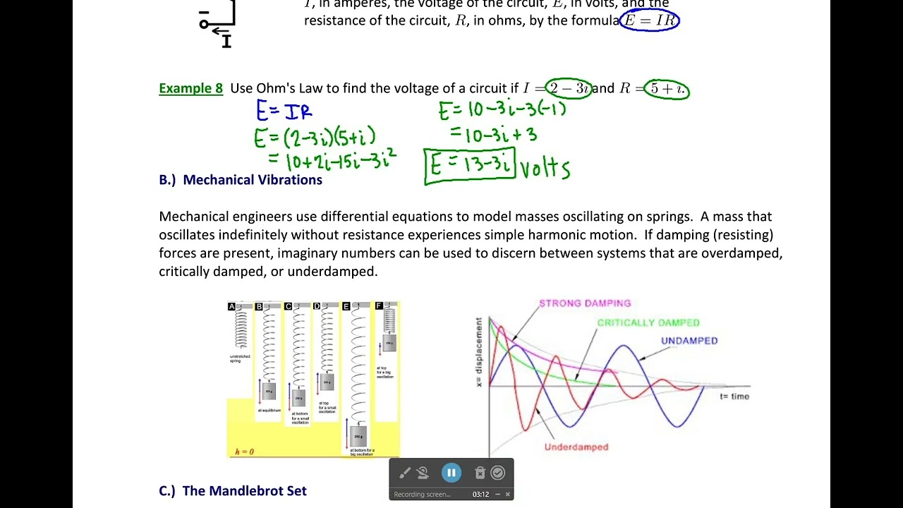 1.4.6 Applications of Complex Numbers