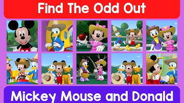 Find The Odd Out Part 7 - Mickey Mouse and Donald