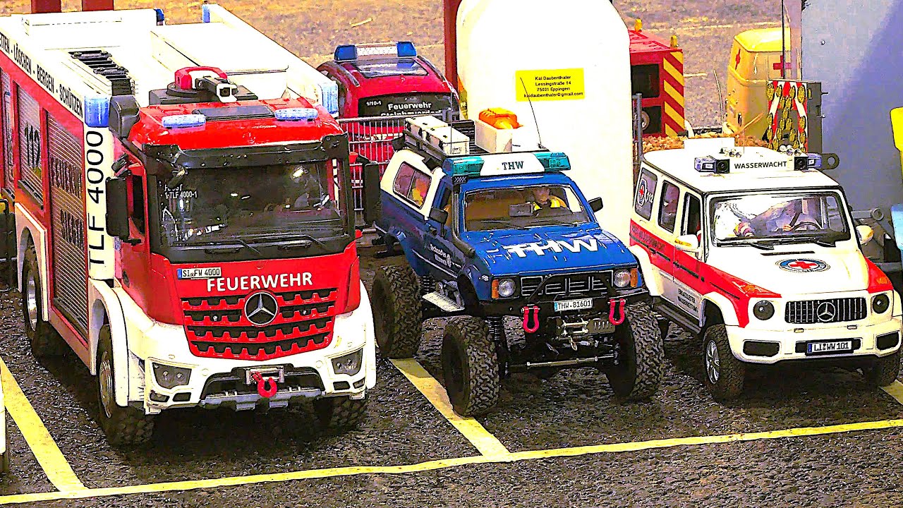 Insane RC Fire Truck Action Friedrichshafen 2025! RC Emergency Vehicles RC Fire Engine RC Truck Show