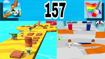 Shortcut Run VS Flag Painters: GameplayWalkthrough All Levels ( part 157)