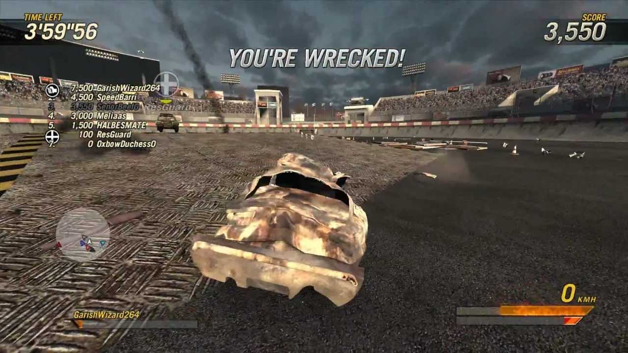 Flatout UC Demolition Derby Multiplayer Highlights