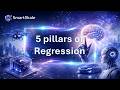 5 pillars of Regression #machinelearning #linearregression #aigenerated #education