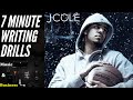 💎7 Minute Writing Drills. How To Rap Like J Cole. #musicindustryadvice #howthemusicindustryworks