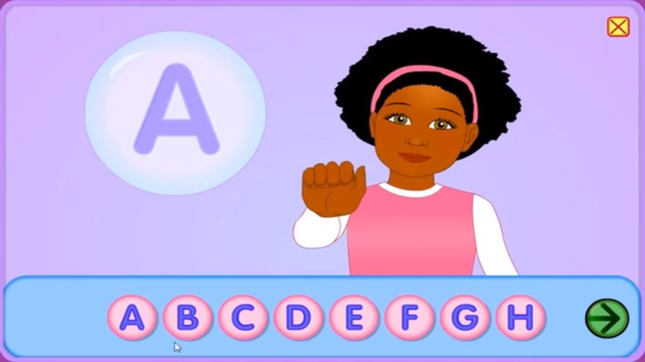 ABC Alphabet Sign Language Learning alphabet and letters - YouTube