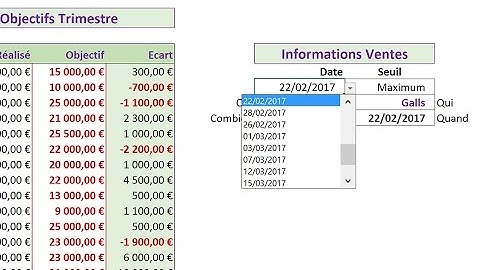 Rechercher dans des tableaux Excel
