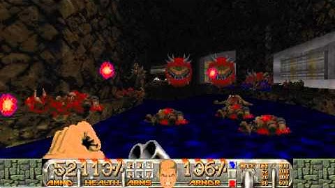 DooM II - Community Chest 4: Ultra-Violence Playthrough - The Grotto (MAP11)