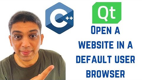 QT C++ GUI Tutorial - How to open a website in a default user browser?