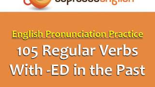 86 105 Regular Verbs With ed In The Past