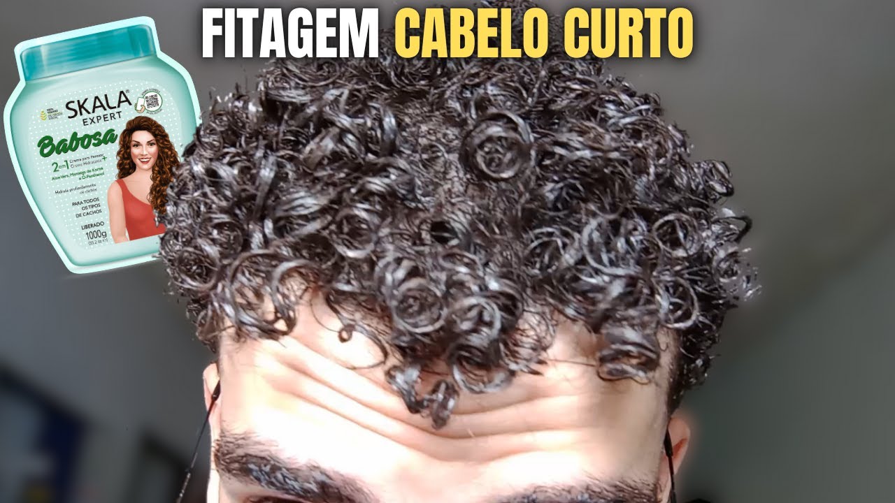 COMO FAZER FITAGEM NO CABELO CURTO CACHEADO MASCULINO!