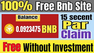 Free Free Free Bnb Earin New Bnb Saet Without Investment