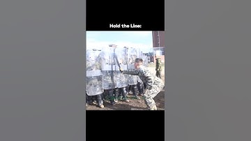 Military Riot Shield Training