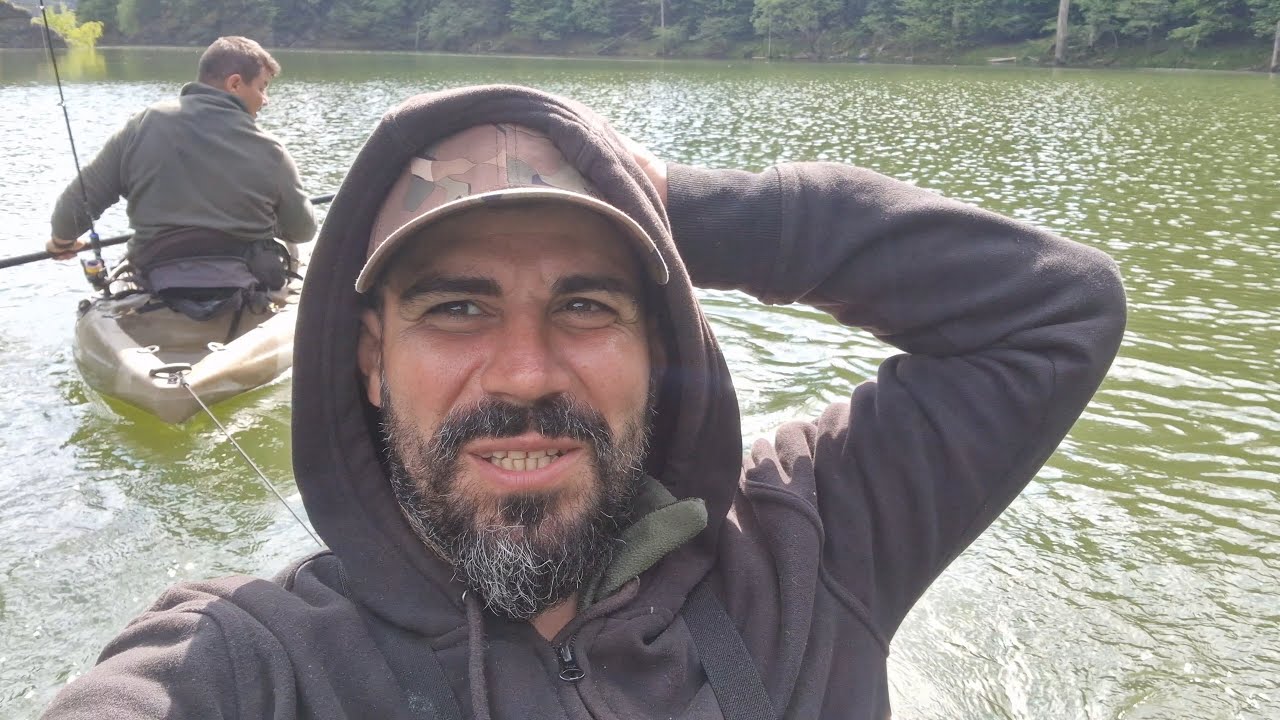 Pescuit la clean si biban din Belly boat pe Barajul Dragan-Floroiu. AM FOST TRACTAT CU CAIACUL
